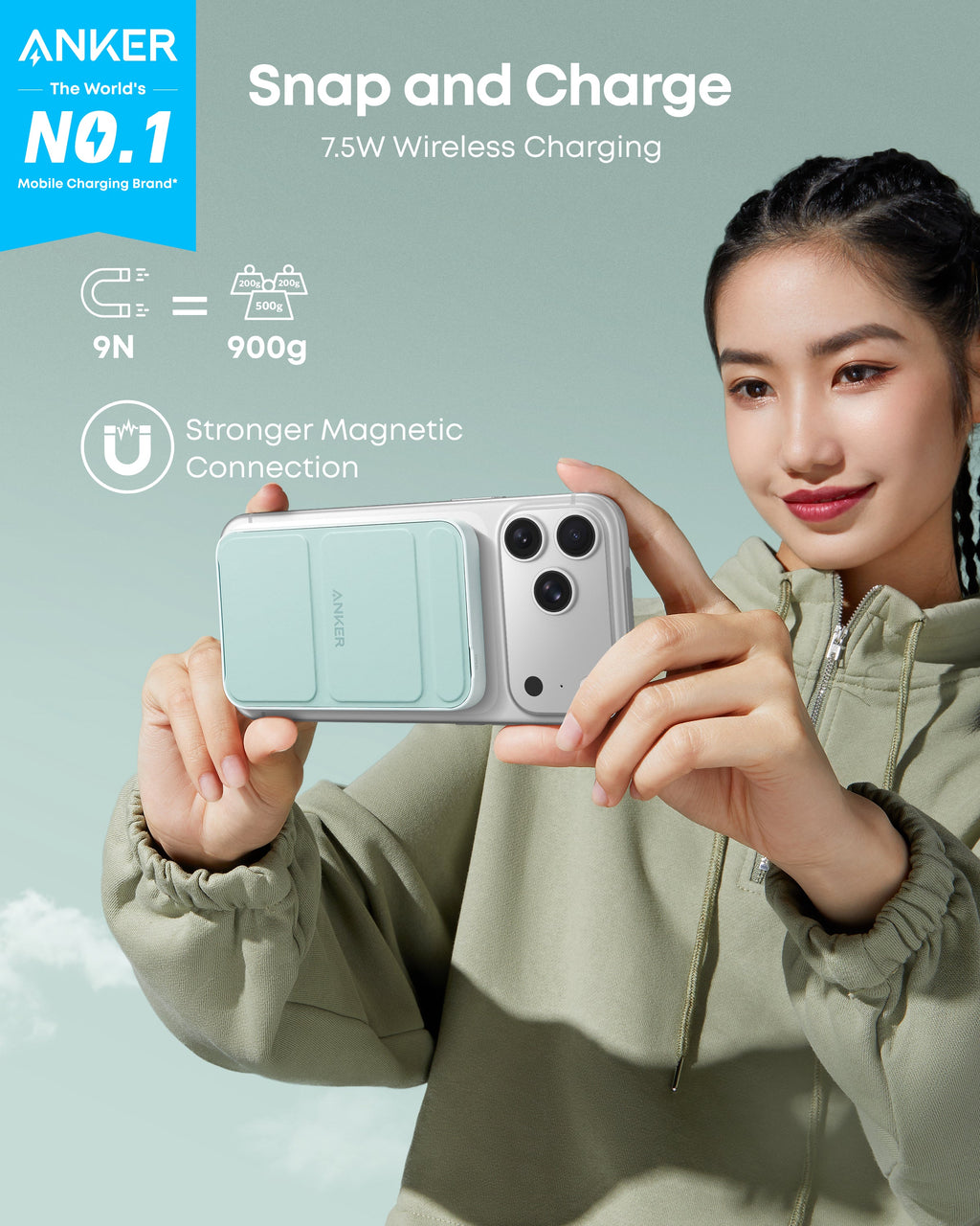 Anker 622 Magnetic Battery (MagGo) — Compact Wireless Charging for iPhone