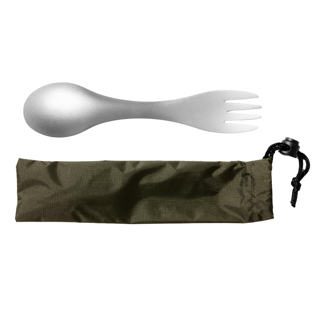 Titanium Spoon & Fork Combo — Lightweight Camp Utensils for Any Adventure