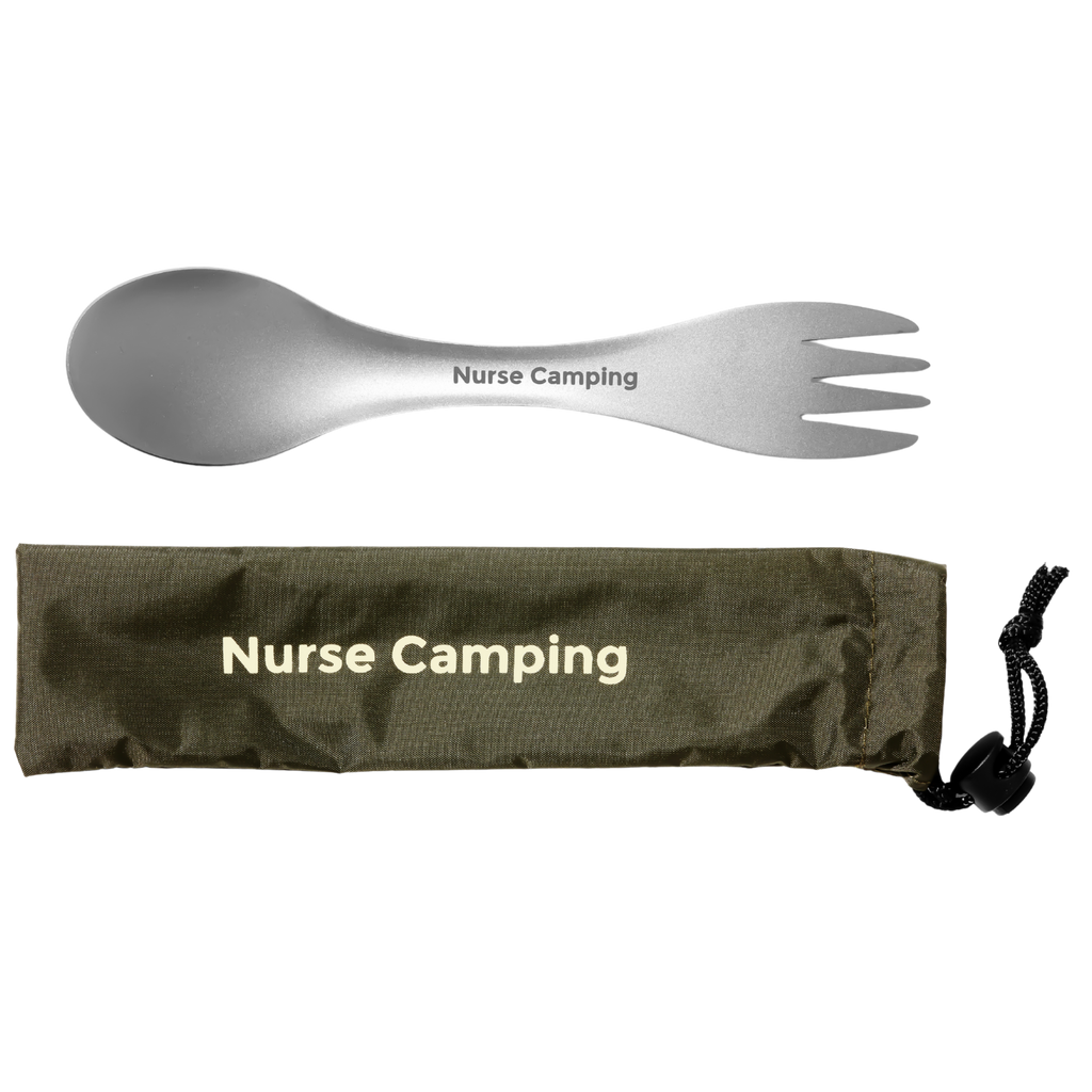 Titanium Spoon & Fork Combo — Lightweight Camp Utensils for Any Adventure